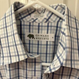 EUC Onward Reserve Men’s Size Small Tailored fit Blue Check